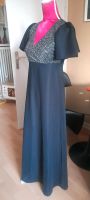 Silber schwarz 60s 70s Maxi Kleid Hippie Glam 38 40 Wandsbek - Hamburg Rahlstedt Vorschau