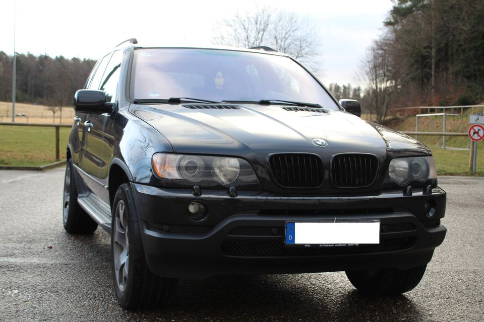 BMW X5 4,4i Allrad, Klima, Schiebedach, abnehm. AHK, 8 fach in Bad Herrenalb