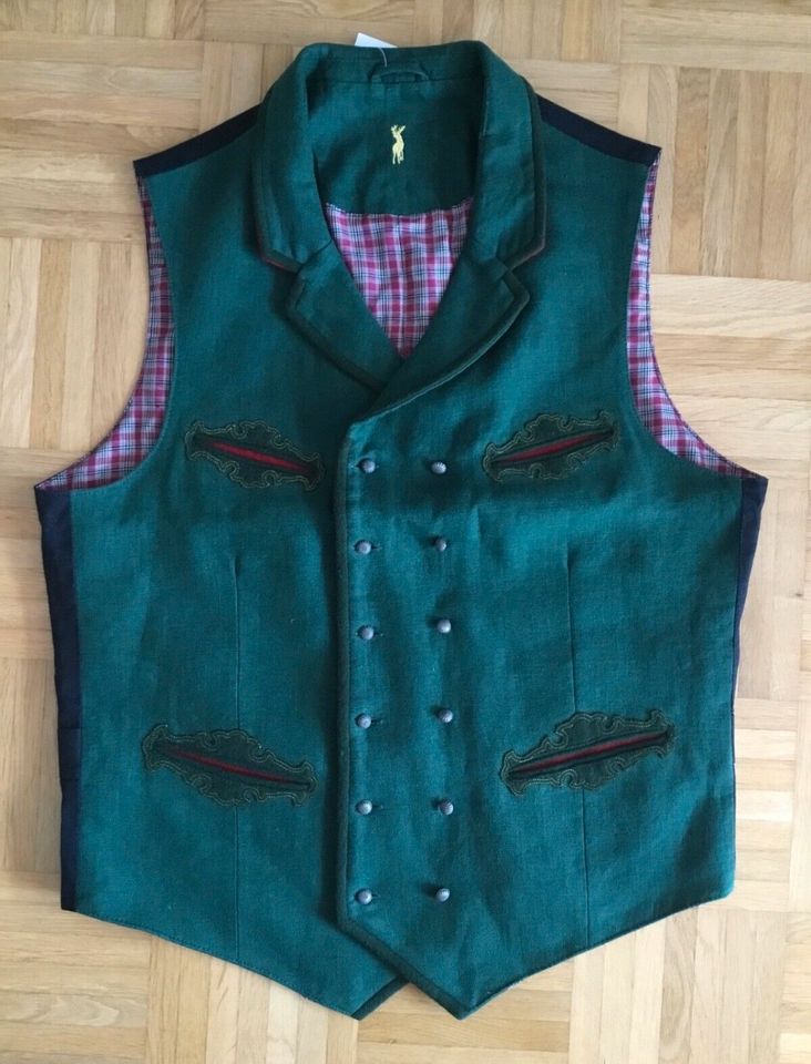 Trachtenweste von Almsach Gr. 98 (lange Gr. 48/49) Gilet Laiberl in Grasbrunn