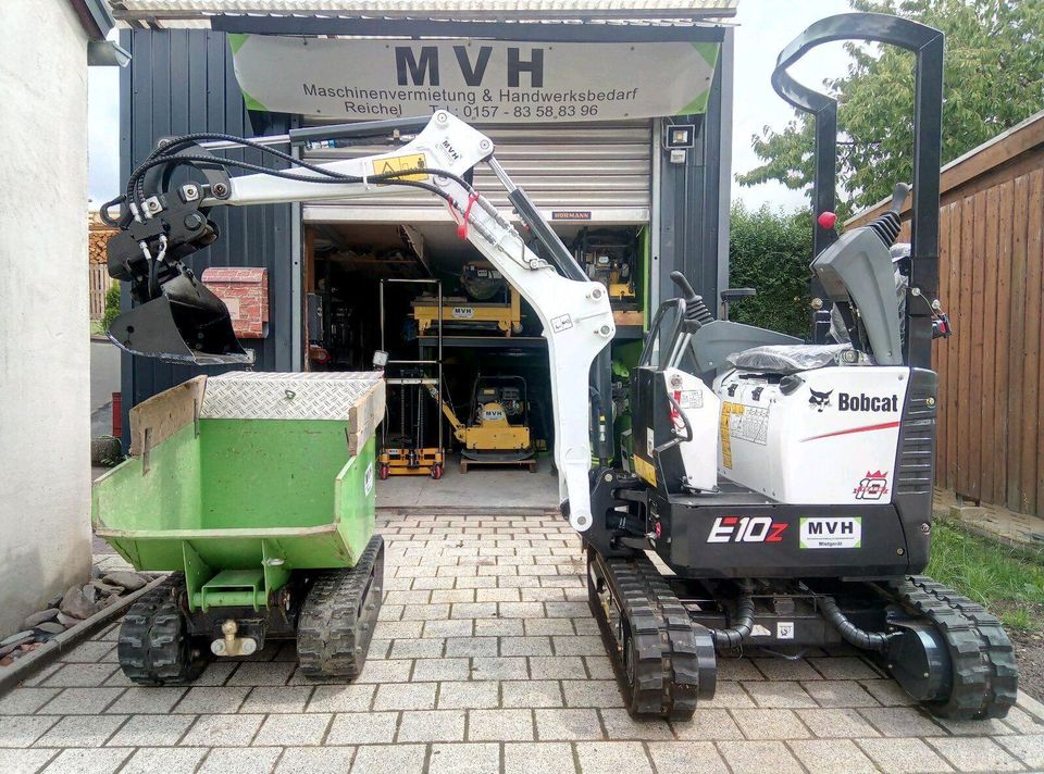 Minibagger 1,2 - 2,8 Tonnen /Kompaktlader Bobcat/ Mieten in Neuhaus-Schierschnitz