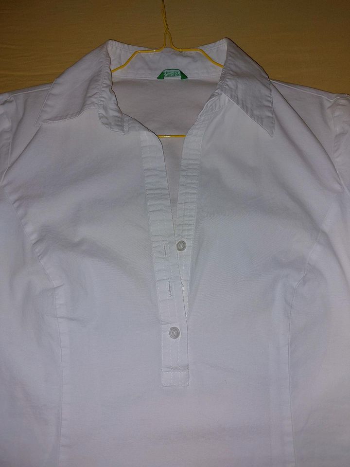 Weiße Bluse von Benetton Gr.38 in St. Kilian