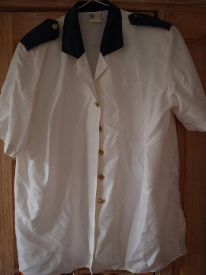 Seidenbluse Matrosenstil "Vintage" Gr. 44, neuwertig  (inkl. VK!) in Sickte