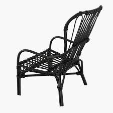 Ikea: 4 x Gartenstuhl/Sessel Storsele, Rattan, schwarz -NEU- in Baden-Baden