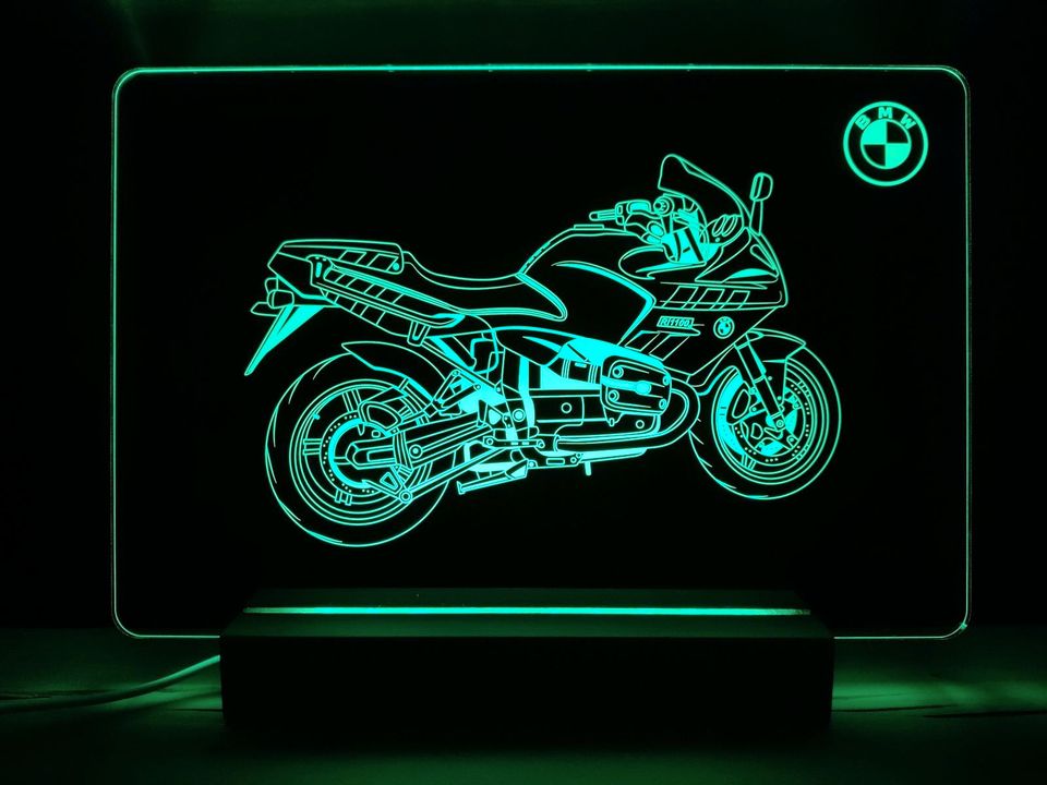 BMW R 1100 S Motorrad LED Schild Geschenk Bike Einzelanfertigung in Emlichheim