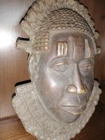 Bronze Messing Kopf Afrika Relief Skulptur Benim Baden-Württemberg - Bietigheim Vorschau