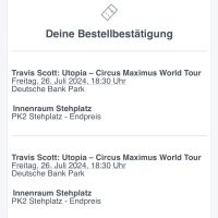 2x Travis Scott Stehplatz Tickets Frankfurt, 27.07.24 Frankfurt am Main - Westend Vorschau