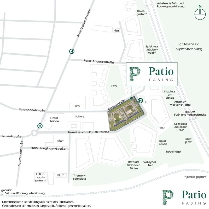 AKTIONSPREIS: 3-Zi.-Whg. in Süd-West Ausrichtung zum Innenhof mit Balkon, Loggia und 2 Bädern in München