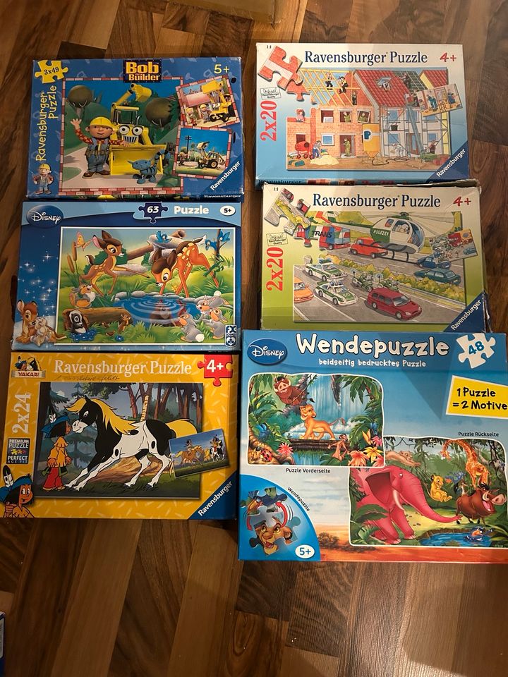 Puzzles für 4-5 Jährige, 20-60 Teile, Puzzlebox in Ahrensburg