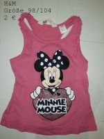 98/104 Shirt Minnie Mouse mit Glitzer-Herz; H&M Kr. München - Riemerling Vorschau