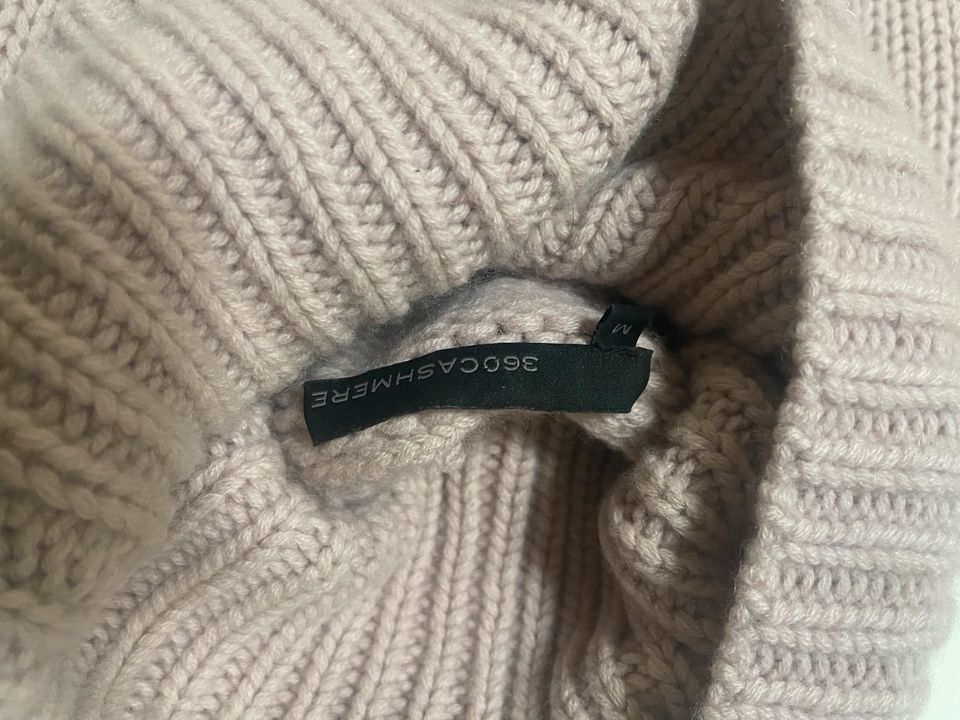 360 CASHMERE KASCHMIR 100% PULLOVER ROLLKRAGEN OVERSIZE M 38-40 in München