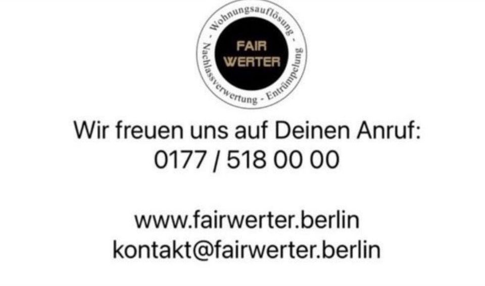 Fahrer Vollzeit Entrümpelung/Wohnungsauflösung | Die FAIRwerter | Berlin & Umland in Berlin