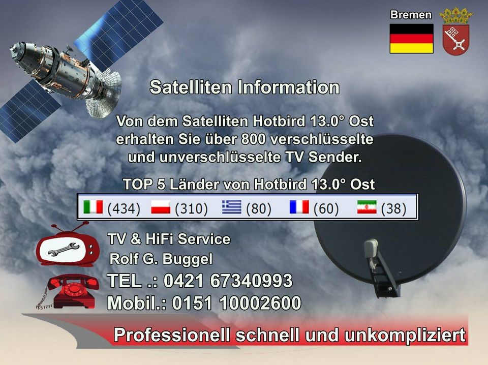 SAT-Spiegel, TV- Service SAT- Antenne-Einmessung in Bremen