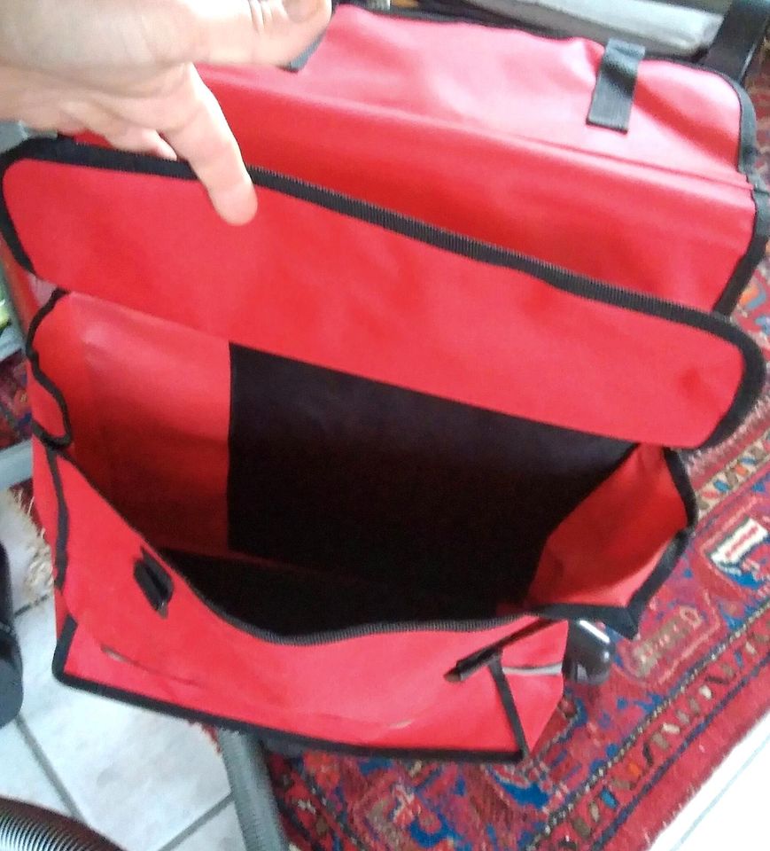 Fahrradtasche Gepäck Tasche rot in Lengerich