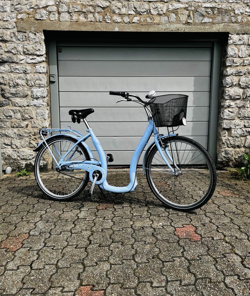 Citybike City Fahrrad Damenrad tiefer Einstieg Lavendel Einhorn in Bergisch Gladbach