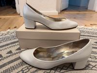 Högl Hochzeit Schuhe Pumps gr 8 deutsch 42 perlweiß Leder Pankow - Weissensee Vorschau