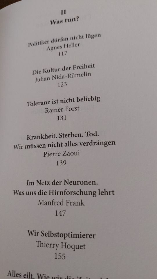 Wie soll ich leben ?  Philosophen der Gegenwart geben Antwort in Osnabrück