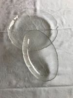 Kuchenteller und Sahneschale aus Glas im Blattdesign Nordrhein-Westfalen - Minden Vorschau