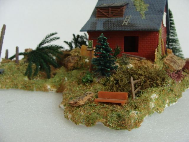 Diorama verlassene Hütte am Strand, Spur H0. Größe ca. 20 x 20 cm in Kornwestheim