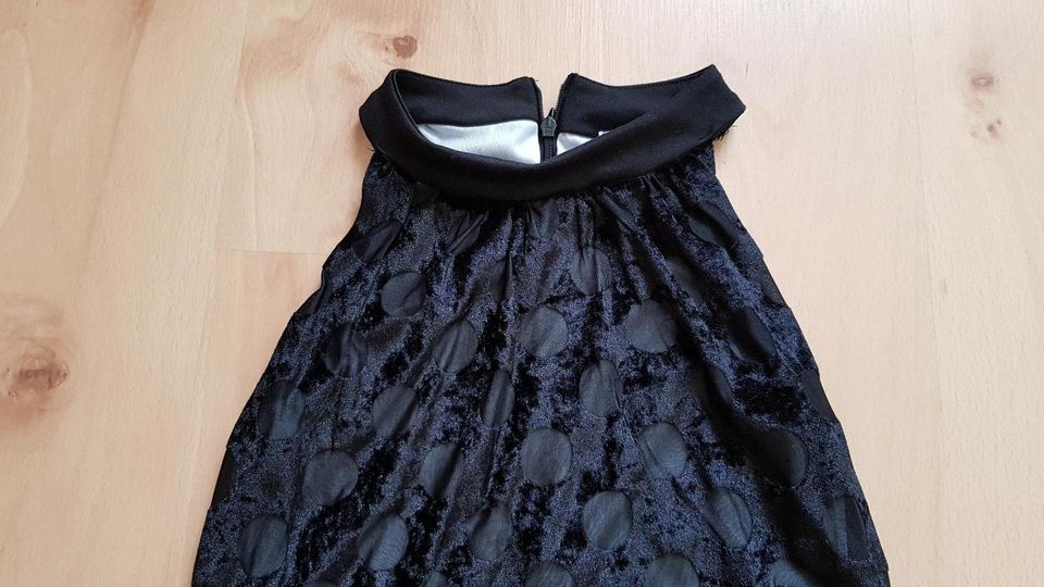 KLEID kurzarm Gr.140 ✔wieNEU✔❤PUNKTE❤FESTLICH❤ schwarz in Bad Kreuznach