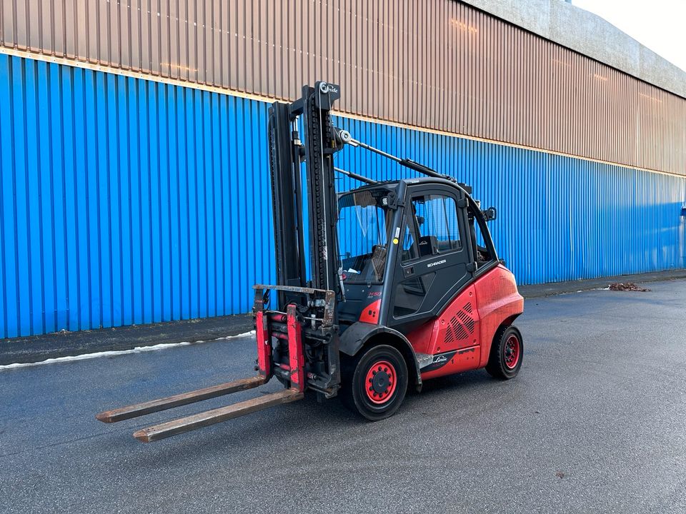 Linde H50T-02/ 600 Gas Stapler 4100mm Hub Zinkenversteller in Düsseldorf