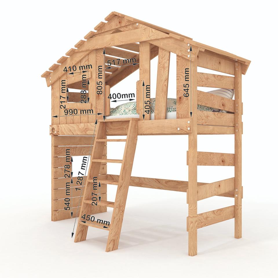 BIBEX® Jugend- Kinderbett, Hochbett, Doppelbett massiv 100% NATUR in Hamburg