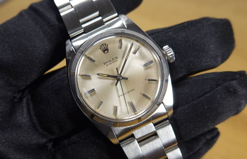 ROLEX 34 mm Oyster Precision Handaufzug Ref. 6427 vintage 1970 St in Gerblinghausen