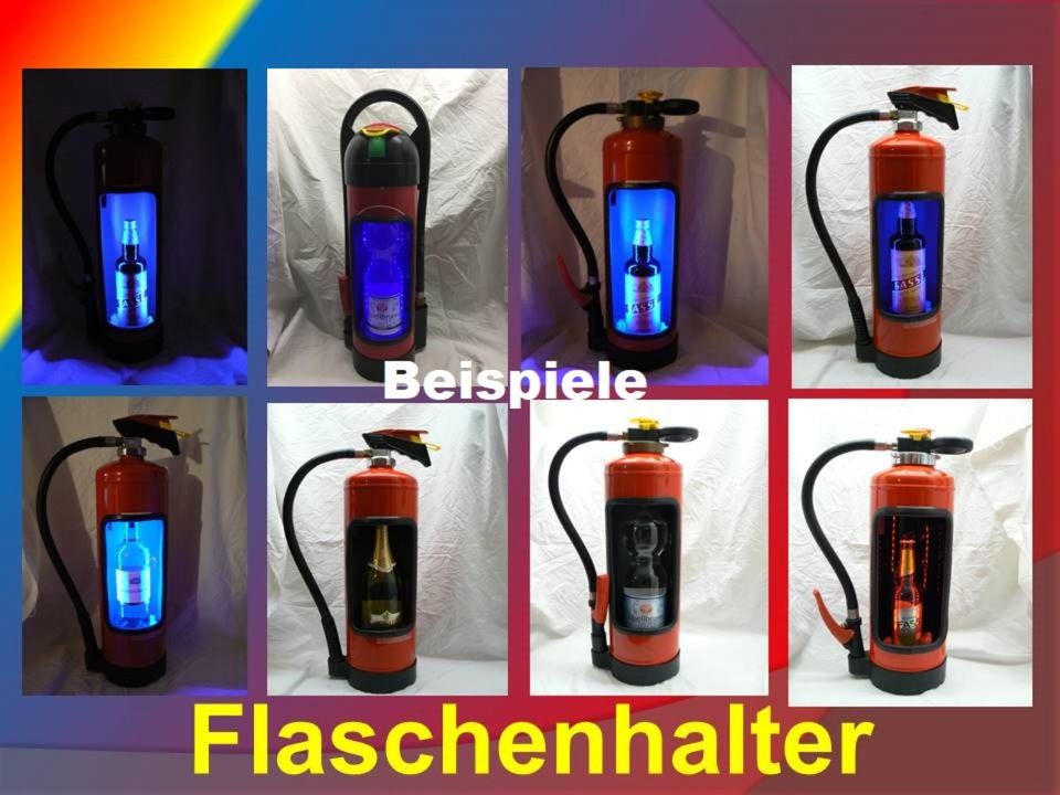 Feuerlöscher Flaschenhalter Feuerwehr Minibar Bar SKK6 rot LED in Stadtlohn