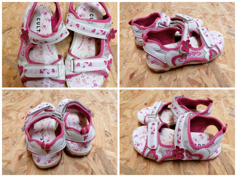 Cult Fashion Sandalen Größe 30 weiß pink Mädchen in Parsberg