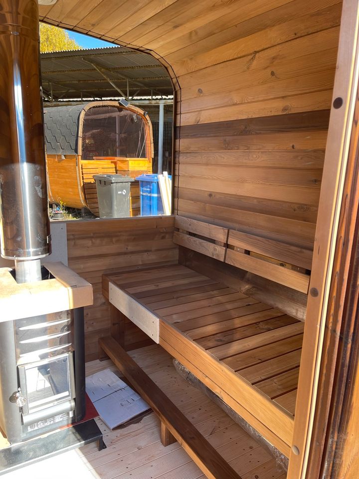 Sauna Cube 2m Holzofen Abverkauf Aussteller in Wandlitz