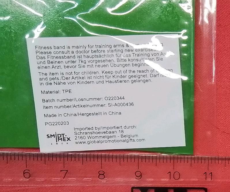 NEU Fitnesband Gymnastikband grün 31,5 x 5 cm für Arm Bein -7 kg in Neukieritzsch