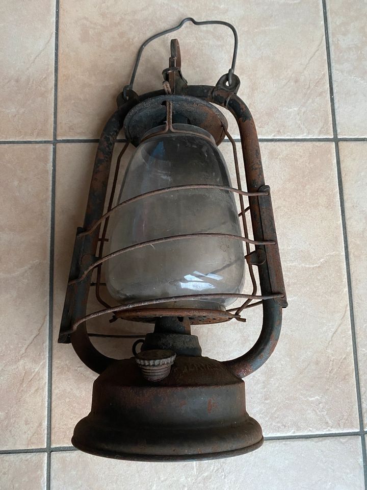 Öllampe Petroleumlampe Laterne Frowo 435 alt antik in Trebbin