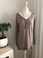 H&M Pullover Longpulli beige Gr. M neuwertig Brandenburg - Rüdersdorf Vorschau