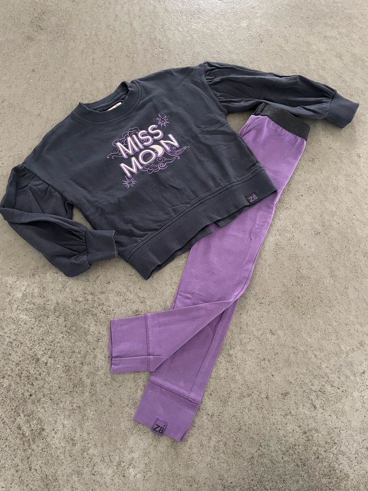 Z8 Outfit Gr. 104/110: Miss Moon Kollektion Leggings & Sweatshirt in Maintal