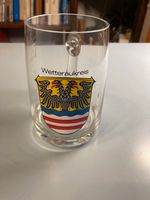 Bierkrug Wetteraukreis Glas für Sammler Hessen - Nidda Vorschau