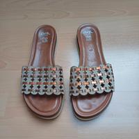 Pantoletten/Mules v.Ara High Soft Gr.40 gold 1x getragen Nordrhein-Westfalen - Krefeld Vorschau
