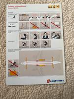 Safety Card Edelweiss Airbus A320 Nordrhein-Westfalen - Steinfurt Vorschau