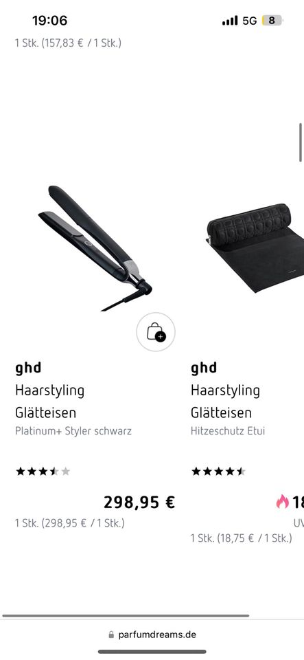 GHD Platinum plus schwarz glätteisen in Wiesbaden