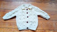 Strickjacke 98 104 handmade selbstgestrickt wollweiß Altona - Hamburg Ottensen Vorschau