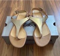 Gabor Zehentrenner Sandalen Gr. 40,5 (7) braun cognac wie neu! Bayern - Emskirchen Vorschau