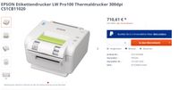 Epson Label-Works PRO100 Etiketten-Drucker Thermotransfer NEU Nordrhein-Westfalen - Oberhausen Vorschau