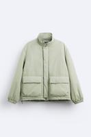 Zara Herren Cargo Jacket Steppjacke Taschen Mint Olivgrün XL NEU Walle - Handelshäfen Vorschau