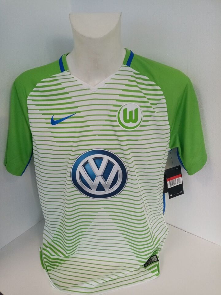 VFL Wolfsburg Trikot 17/18 Teamsigniert Wölfe Autogramm Nike L in Lünen