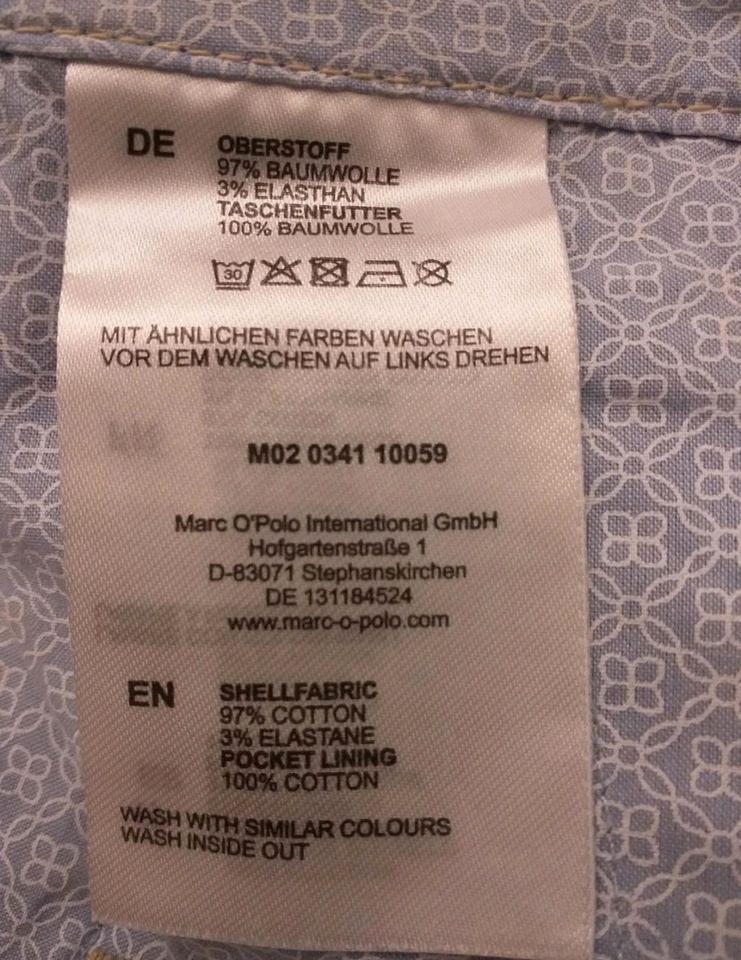 Marc O' Polo Baumwolle chino Hose. Gr. 34. NEUwertig. Einmal getr in Nürnberg (Mittelfr)