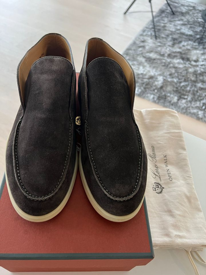 Loro Piana - Chukka-Stiefeletten Open Walk in Veloursleder - 41,5 in Berlin