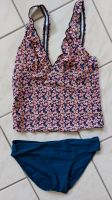 Tankini blau mit Blumenmuster Gr.  164 Träger Sachsen-Anhalt - Zeitz Vorschau