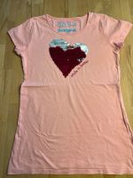 T-Shirt Desigual 13-14 Jahre rosa Herz Wendepailetten Nordrhein-Westfalen - Schwerte Vorschau