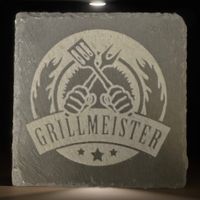 "Grillmeister"-Untersetzer, Schieferuntersetzer Nordrhein-Westfalen - Kall Vorschau