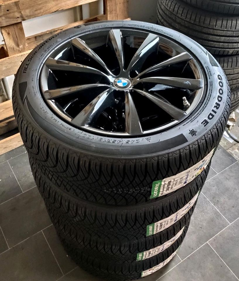 ✓NEU BMW 5ER G30 G31 245/45R18 ALLWETTERREIFEN SCHWARZE ALUFELGEN in Herten