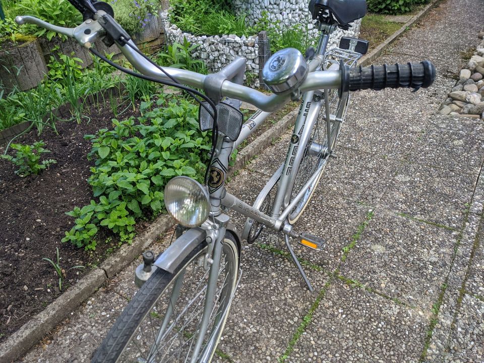 Herren Fahrrad silber 3-Gang Sachs Torpedo Schaltung *OLD School* in Schweinfurt