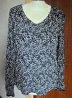 Schickes Shirt, Gr. 42, Gina, dklblau mit Streublumen Niedersachsen - Hesel Vorschau